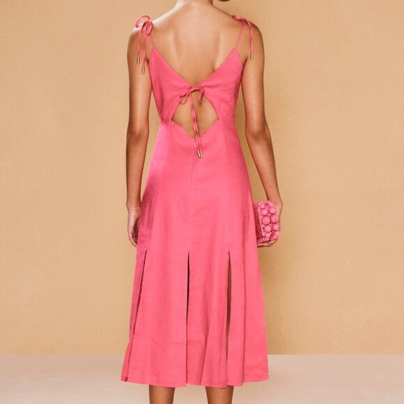 Cult Gaia Liv Cut Out Midi-Dress in Sangria NWT - Picture 4 of 10